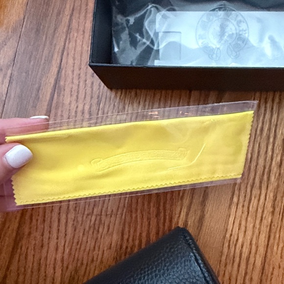 Chrome Hearts Black Leather Pouch with Silver Detail - Picture 5 of 5